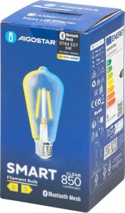 Aigostar  Inteligentna żarówka Bluetooth Mesh ST64 6W CCT E27 Inteligentna żarówka Bluetooth Mesh ST64 6W CCT 5
