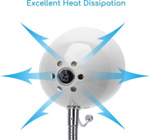 Lampka biurkowa Aigostar  Lampa biurkowa z klipsem  Biała E27 Lampa biurkowa z klipsem bez źródła światła Biała E27 3