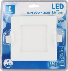 Aigostar  Panel kwadratowy podtynkowy LED E6 18W Światło białe Downlight kwadratowy podtynkowy LED E6 18W Światło białe 1