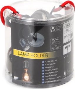 Aigostar  Oprawka żarówki E27 z metalu z przewodem 2x0.75mm 1 m czarna Oprawka żarówki E27 z metalu z przewodem 2x0.75mm 1 m czarna 8