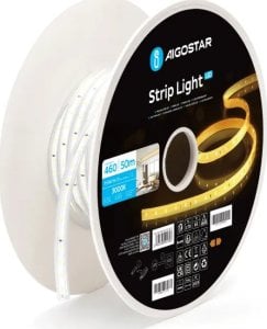 Taśma LED Aigostar  Taśma LED z układem scalonym Żółta 50m 8mm Taśma LED z układem scalonym Żółta 50m 8mm 1