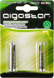 Aigostar  Akumulatorek R3 paluszek AAA Ni-MH 900mAh 1.2V opakowanie 2 szt. Akumulatorek R3 paluszek AAA Ni-MH 900mAh 1.2V opakowanie 2 szt. 1