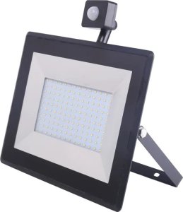 Naświetlacz Aigostar  Halogen LED Ultracienki reflektor z czujnikiem czarny 100W neutralny LED Ultracienki reflektor z czujnikiem czarny 100W Odlewanie 1