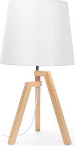 Lampa stołowa Aigostar  Drewniana Lampa Stołowa E27 Drewniana Lampa Stołowa Bez Źródła Światła E27 1