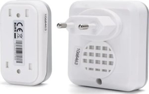 Aigostar  Bezprzewodowy dzwonek do drzwi na prąd zmienny biały i srebrny Bezprzewodowy dzwonek do drzwi na prąd zmienny biały i srebrny 2