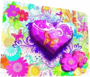 Jokomisiada Przestrzenne Puzzle Trójwymiarowe serduszko ZA1351 2