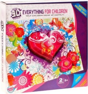 Jokomisiada Przestrzenne Puzzle Trójwymiarowe serduszko ZA1351 6