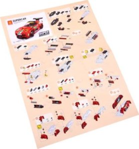 Jokomisiada Klocki sportowe auto 164 elem. + naklejki ZA4289 5