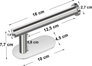 Smart Hardware UCHWYT WIESZAK NA PAPIER TOALETOWY SREBRNY 6