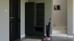 Ravio Tapicerowana garderoba Nela I w kolorze grafitowym i tkaninie Trinity 16 2