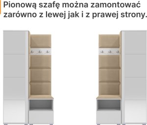 Ravio Tapicerowana garderoba Nela I w kolorze grafitowym i tkaninie Trinity 16 3