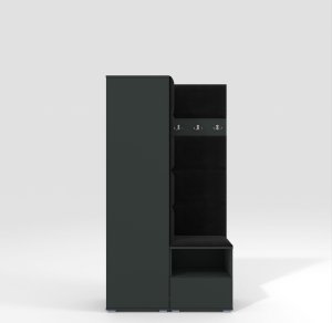 Ravio Tapicerowana garderoba Nela I w kolorze grafitowym i tkaninie Trinity 16 5