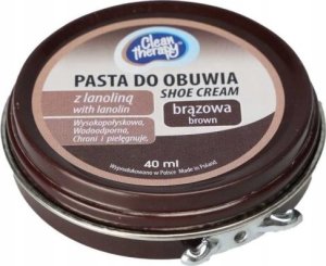 Ravi Pasta do obuwia brązowa 40 ml nabłyszczająca wodoodporna 1