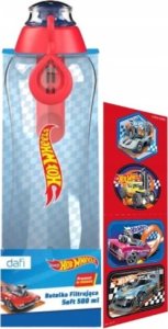 Dafi Butelka filtrująca Dafi 0,5L SOFT Hot Wheels + gratis naklejki 1 wkład 1