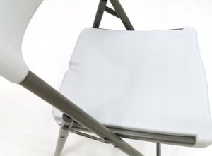 kontrast Solidne krzesło składane ogrodowe catering PARTY 47x58x87 cm białe 6