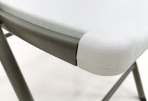 kontrast Solidne krzesło składane ogrodowe catering PARTY 47x58x87 cm białe 9