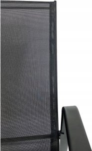 kontrast Zestaw mebli ogrodowych LIPARIS - stół + 2 krzesła, czarny, idealny na taras i balkon 13