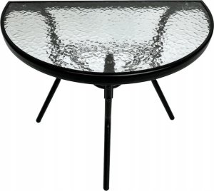 kontrast Zestaw mebli ogrodowych LIPARIS - stół + 2 krzesła, czarny, idealny na taras i balkon 6