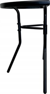 kontrast Zestaw mebli ogrodowych LIPARIS - stół + 2 krzesła, czarny, idealny na taras i balkon 7