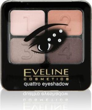 Eveline Quattro Paletka 4 cieni do powiek 12 5,2g 2
