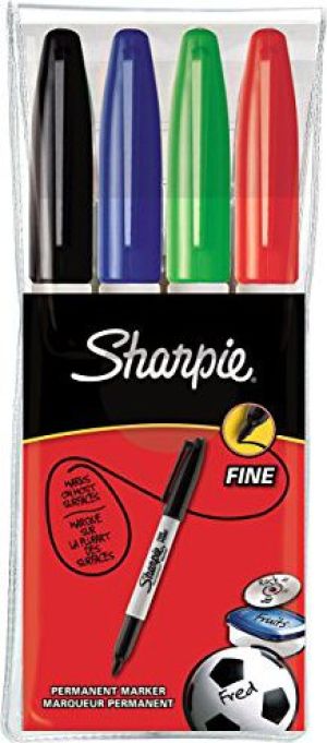 Sharpie Marker czarny, niebieski, zielony, czerwony (S0810970) 1