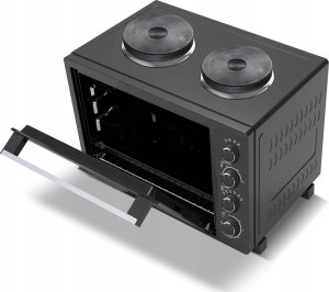 Mini piekarnik TurboTronic Piekarnik elektryczny 35L 1600w  + kuchenka elektryczna 2 palniki do gotowania TurboTronic 4
