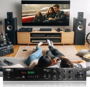 DNA DNA AMPLI 5.0 wzmacniacz dźwięku stereo HiFi Bluetooth USB SD FM AUX pilot 4