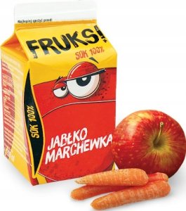 GOMAR Pińczów Sok Fruks 100% o smaku jabłkowo-marchewkowym 200 ml 1