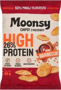 Eurowafle Moonsy Chipsy z soczewicy smak barbecue 60 g 1