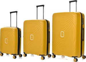 SwissBags Zestaw walizek Echo musztardowy 1