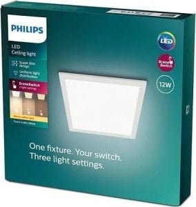 Lampa sufitowa Signify Philips Touch SceneSwitch Deckenleuchte quadratisch 12W weiß 1