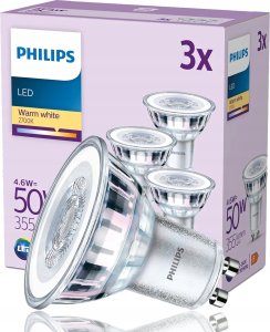 Signify Philips LED classic Lampa 50W GU10 Ciepła biel 355lm Srebrny 3er P 8