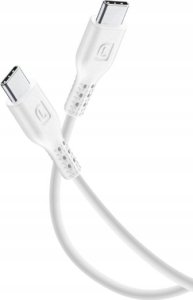 Kabel USB Cellular Line USB-C - USB-C 0.6 m Biały (USBDATA06USBC2CW) 1