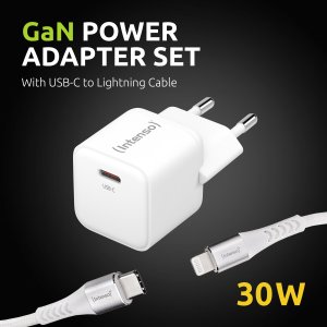 Zasilacz Intenso Intenso Power Adapter 30W, USB-C mit Lightning-Kabel 4