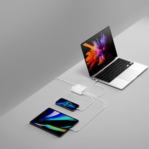 Ładowarka 4smarts 4smarts Ladegerät GaN Flex Pro 140W 3 USB-C, weiß 6