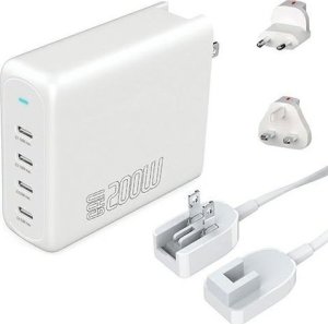 Ładowarka 4smarts 4smarts Ladegerät GaN Flex Pro 200W 4 USB-C, weiß 1