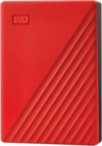 Dysk zewnętrzny HDD WD WD My Passport WDBR9S0060BRD - Festplatte - verschlusselt - 6 TB - extern (tragbar) - USB 3.2 Gen 1 - 256-Bit-AES - Rot 1