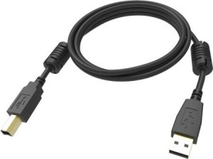 Kabel USB Vision USB-A - USB-B 2 m Czarny (TC 2MUSB/BL) 1