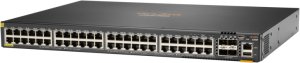 Switch HP HPE Aruba 6300F - Switch - L3 - managed - 48 x 10/100/1000 (PoE+) + 4 x 50 Gigabit Ethernet SFP56 - Przepływ powietrza z przodu do tyłu - możliwość montażu w szafie - PoE+ - zgodny z TAA 2