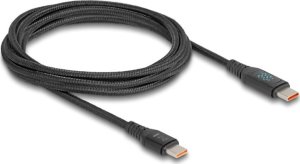 Kabel USB Delock USB-C - USB-C 1.2 m Czarny (88136) 1