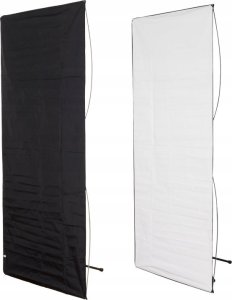 Aurora Panel Aurora 2w1 100x180cm Czarny / Biały 2