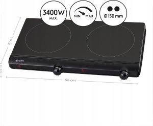 First Austria Płyta grzewcza infrared 2-częściowa FIRST 5096-9 10