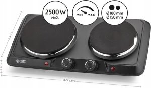 First First Austria Elektrinė kaitlentė 2 dalių First FA-5083-5 7