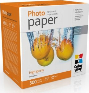 ColorWay ColorWay Photo Paper | PG2605004R | Baltas | 260 g/m² | 10 x 15 cm | Glossy 1