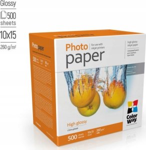 ColorWay ColorWay Photo Paper | PG2605004R | Baltas | 260 g/m² | 10 x 15 cm | Glossy 2