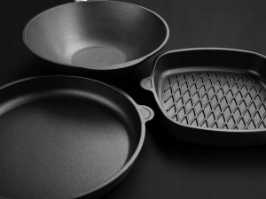 AMT-Gastroguss Stiklinis dangtis, Ø18cm, su rankena AMT018Z1L2 2