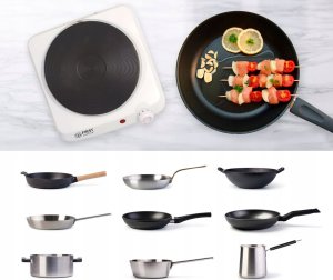 First TZS First Austria Cooking Plate, Cast Iron, Single, 1500W, 185MM, Adjustable FA-5082-4 5
