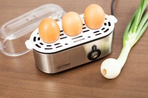 Jajowar First TZS First Austria Egg Boiler, Stainless Steel, 210W, Buzzer, 3 Eggs FA-5115-2 7