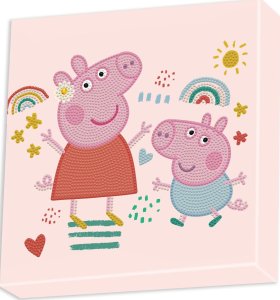 DIAMOND DOTZ DIAMOND DOTS kūrybinis rinkinys piešimas deimantais Peppa Pig Happy Days, 2378 deimantai, DBX.089 1