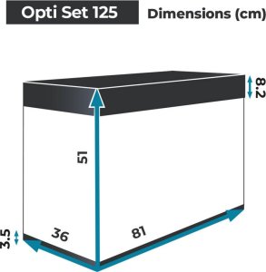 Aquael Aquael Optiset 125 juodas (125L) 5